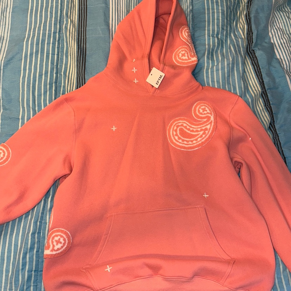 EPTM Streetwear Pink Paisley Hoodie